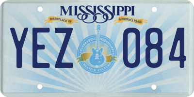 MS license plate YEZ084
