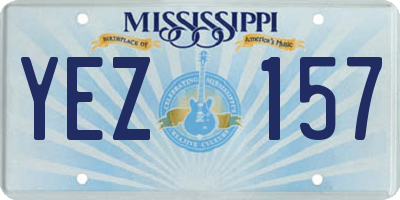 MS license plate YEZ157
