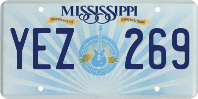 MS license plate YEZ269
