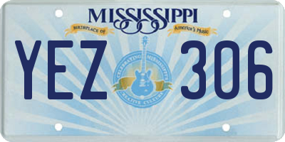 MS license plate YEZ306