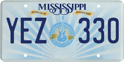 MS license plate YEZ330