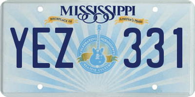 MS license plate YEZ331