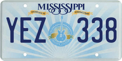 MS license plate YEZ338