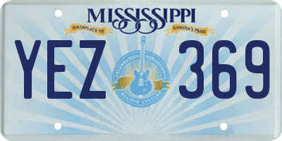 MS license plate YEZ369