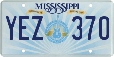 MS license plate YEZ370