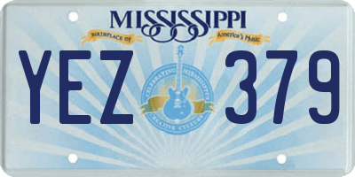 MS license plate YEZ379