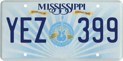 MS license plate YEZ399