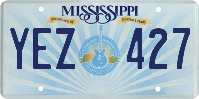 MS license plate YEZ427