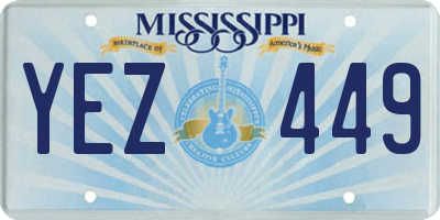 MS license plate YEZ449