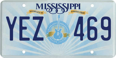 MS license plate YEZ469