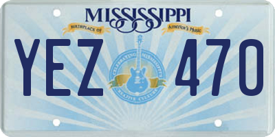 MS license plate YEZ470