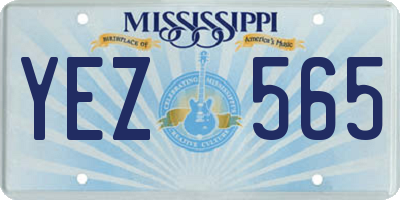 MS license plate YEZ565
