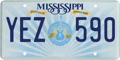 MS license plate YEZ590