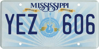 MS license plate YEZ606