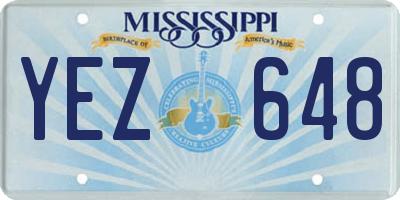 MS license plate YEZ648