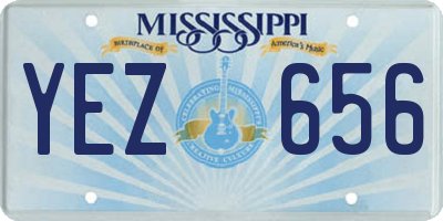 MS license plate YEZ656
