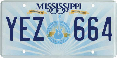 MS license plate YEZ664
