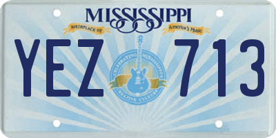 MS license plate YEZ713