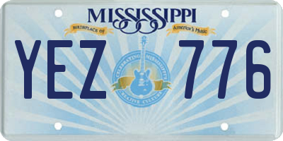 MS license plate YEZ776