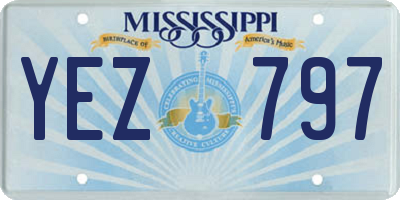 MS license plate YEZ797
