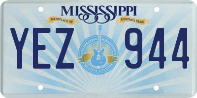 MS license plate YEZ944