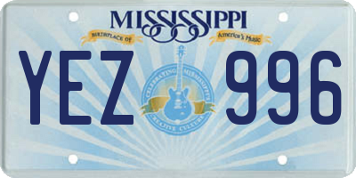 MS license plate YEZ996