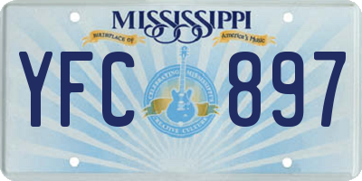 MS license plate YFC897