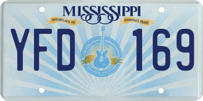 MS license plate YFD169
