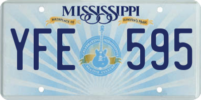 MS license plate YFE595