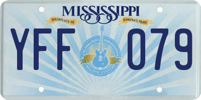 MS license plate YFF079