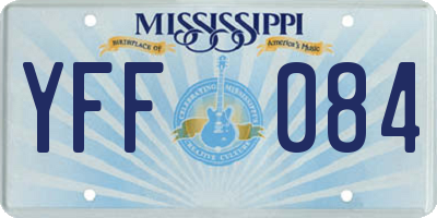 MS license plate YFF084