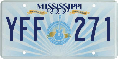 MS license plate YFF271