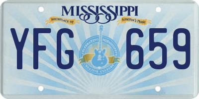 MS license plate YFG659