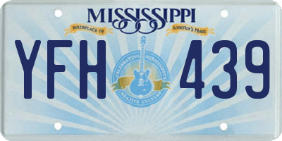 MS license plate YFH439