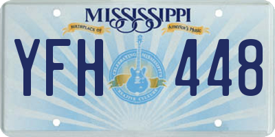 MS license plate YFH448