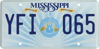 MS license plate YFI065