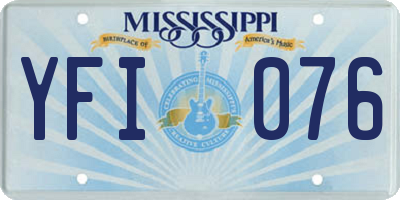 MS license plate YFI076