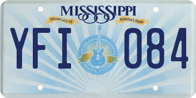 MS license plate YFI084