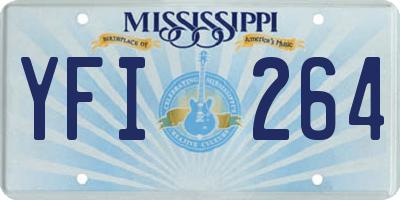 MS license plate YFI264