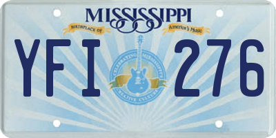 MS license plate YFI276