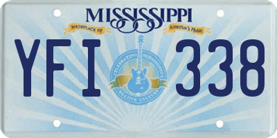 MS license plate YFI338