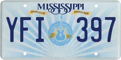 MS license plate YFI397
