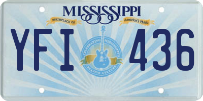 MS license plate YFI436