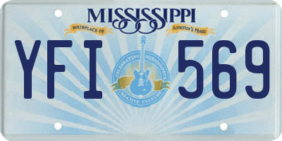 MS license plate YFI569