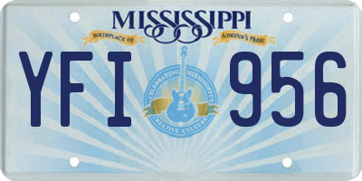 MS license plate YFI956