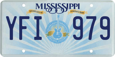 MS license plate YFI979