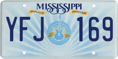MS license plate YFJ169