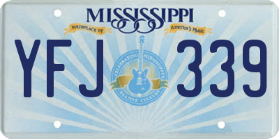 MS license plate YFJ339