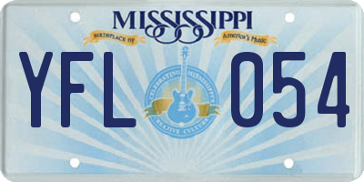 MS license plate YFL054