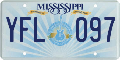 MS license plate YFL097